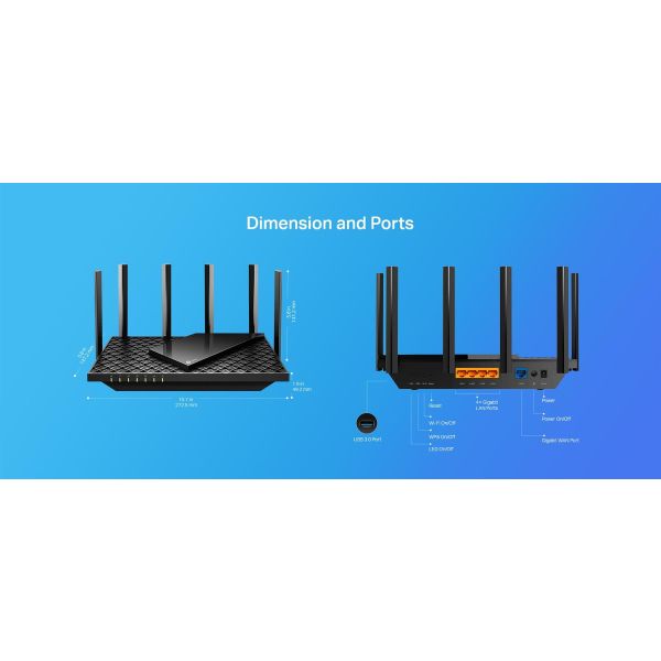 TP-Link archer AX73 AX5400 無線ルーター TP-Link Archer AX73 AX5400 Dual-Band Gigabit Wi-Fi 6 Router | eBay UK