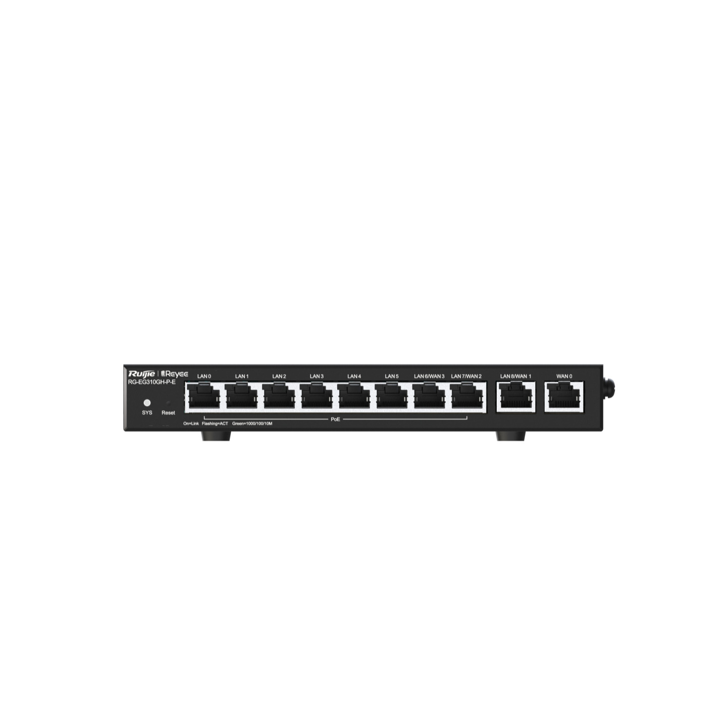 RG-EG310GH-P-E, Reyee10-Port High-Performance Cloud Managed PoE Office Router