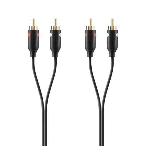 Belkin RCA Stereo Audio Cable 2m Gold Plated F3Y098bf2M