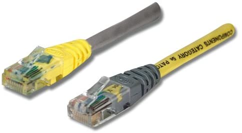 Belkin Cat5e Moulded UTP Crossover Cable Yellow Cable with Grey Boot 15m