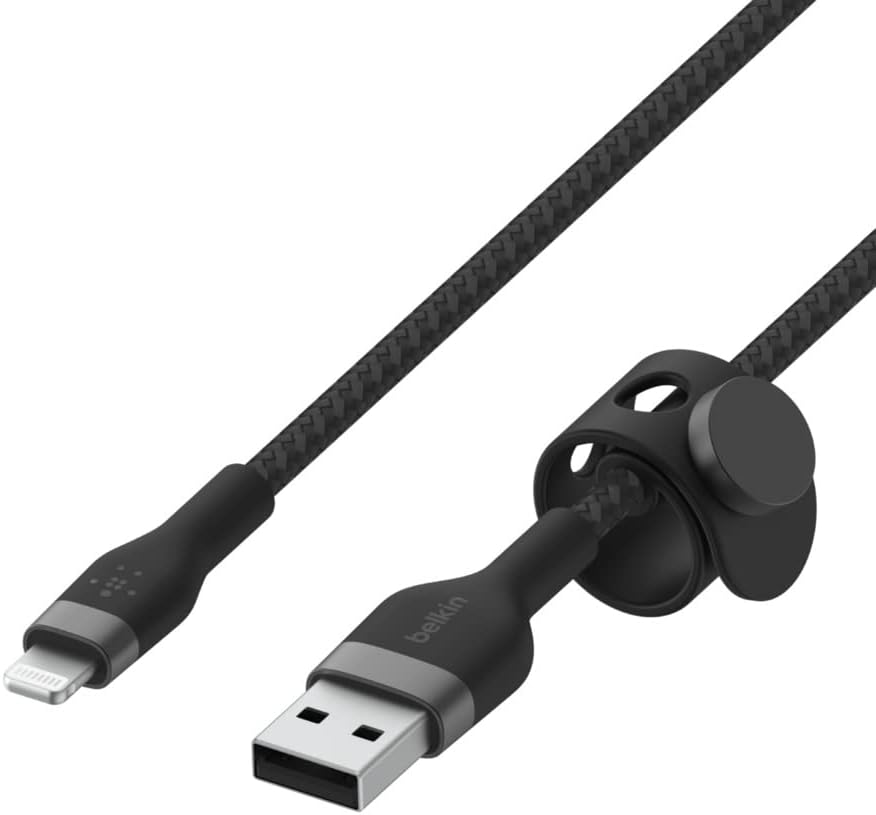 Belkin BoostCharge Pro Flex Braided USB Type A to Lightning Cable for iPhone 14/14 Plus 1m
