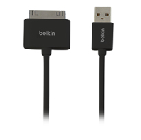 Belkin F2CU005BT3MBK mobile phone cable Black USB A Apple 30-pin 3 m