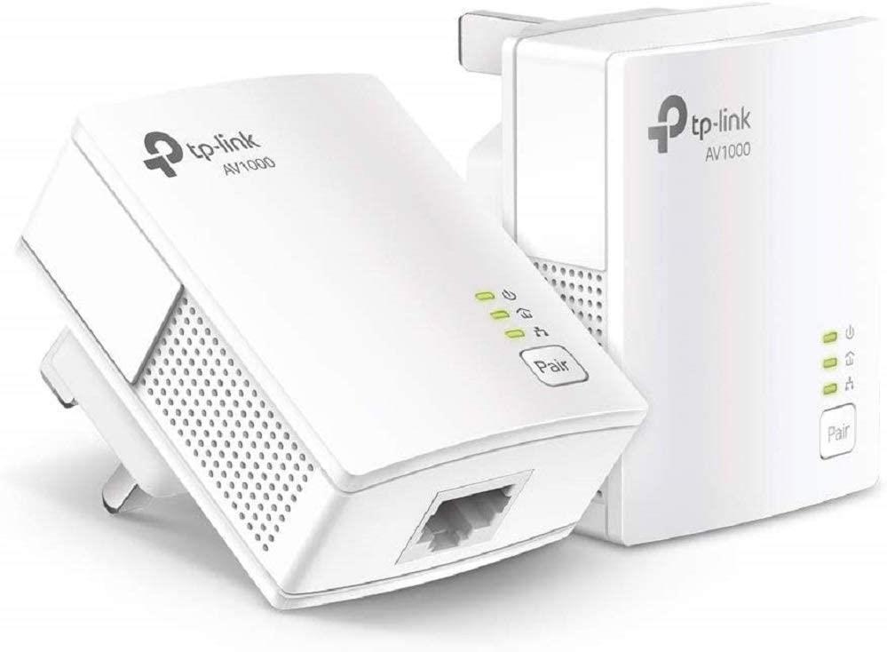 TP-Link TL-PA717 AV1000 Gigabit Powerline Gaming TV 4 K Video Pack of 3
