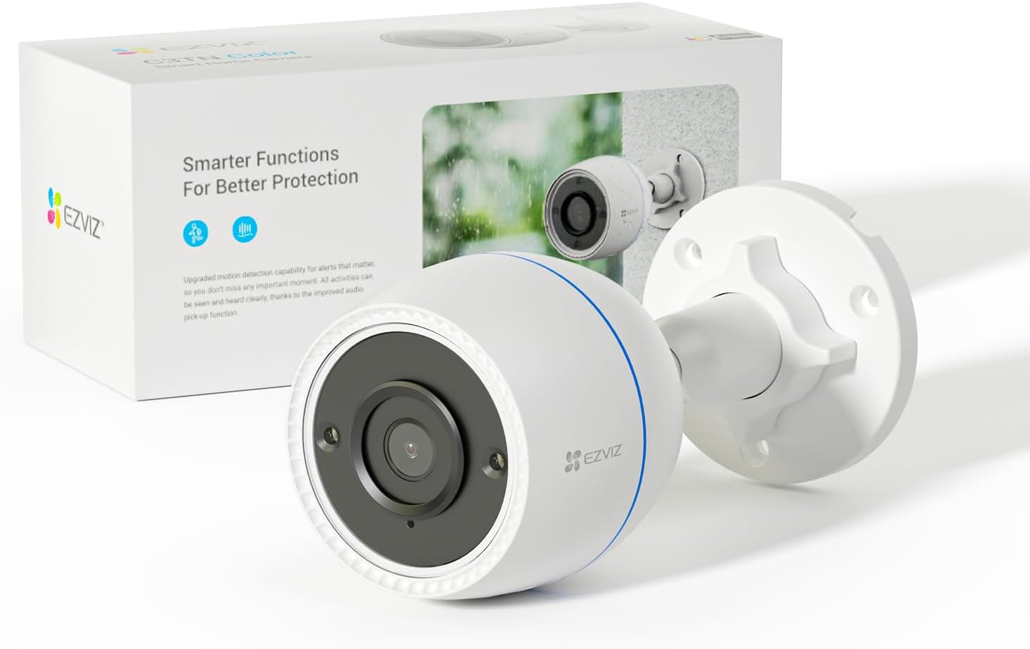 EZVIZ  C3TN 2MP Outdoor Colour CCTV Wi-Fi Home Security Camera Strobe Light