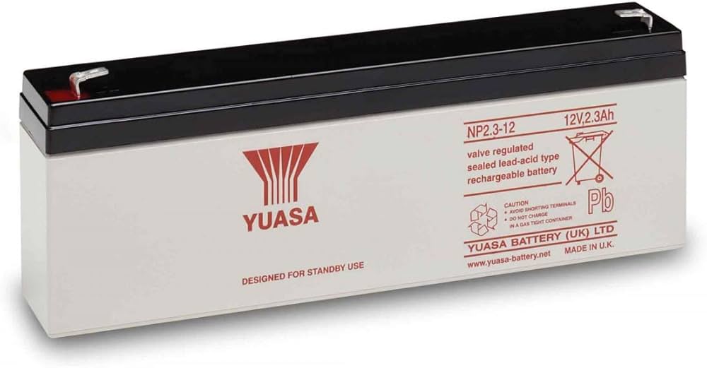 Yuasa NP2.3-12  12v 2.3Ah Alarm and Fire Panel Backup Battery