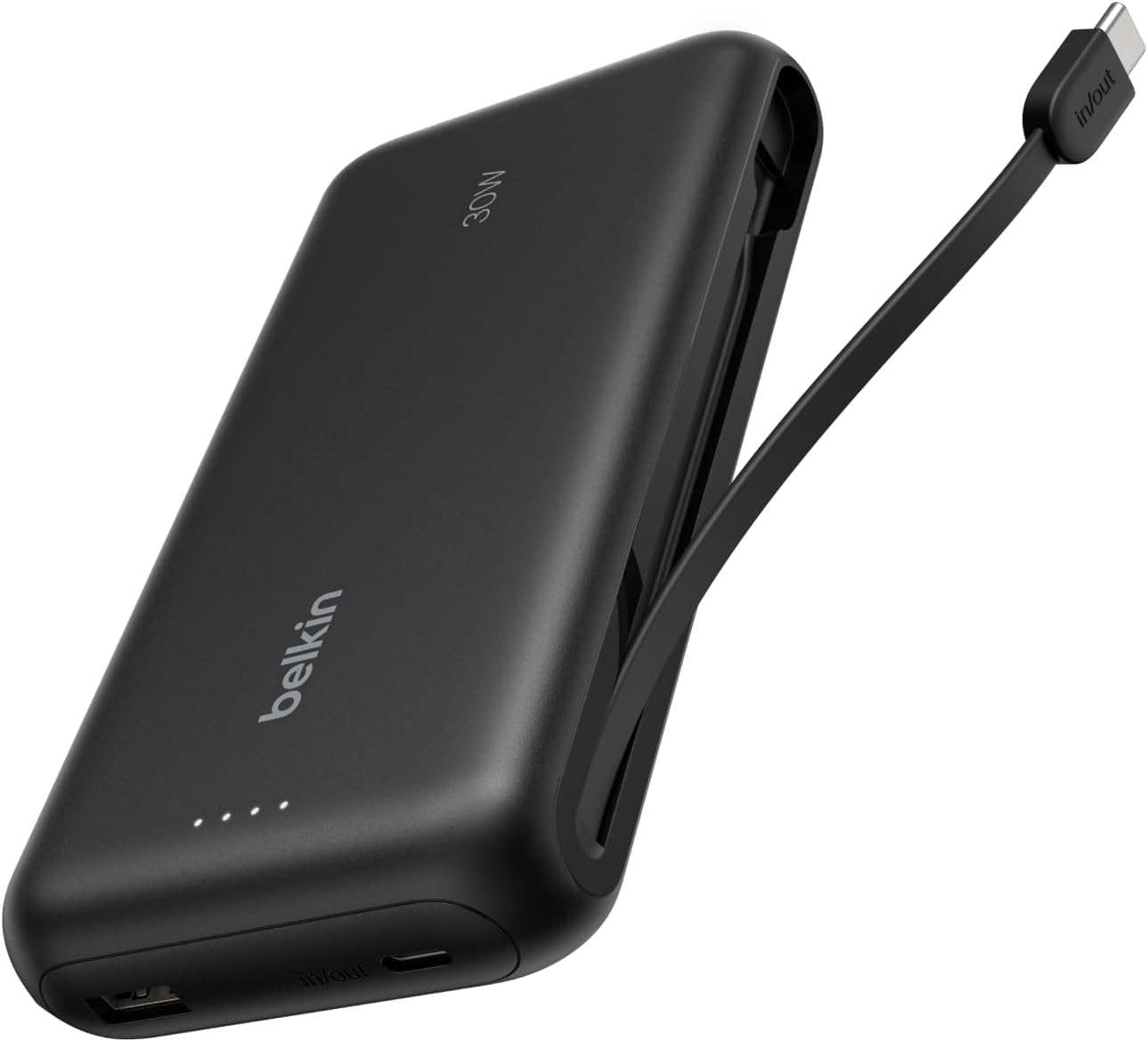 Belkin Gaming Power Bank 30W with Integrated USB-C Cable 20,000mAh
