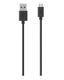 Belkin 1.2m USB 2.0 - microUSB m/m USB cable USB A Micro-USB B Black