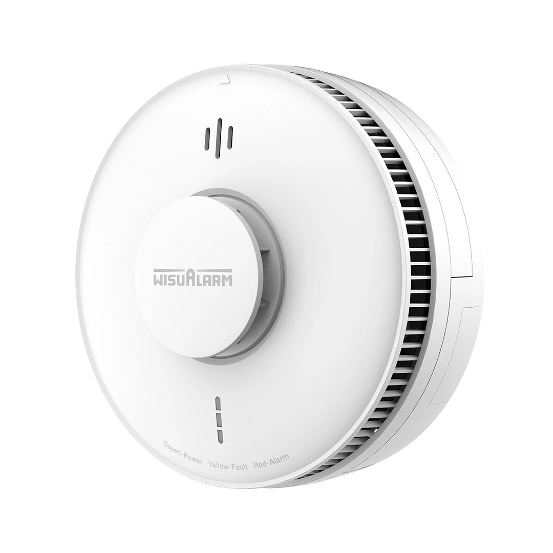 Wisualarm DHI-HY-HT5MB 230V Mains Power Heat Alarm with 9V Back-up Battery