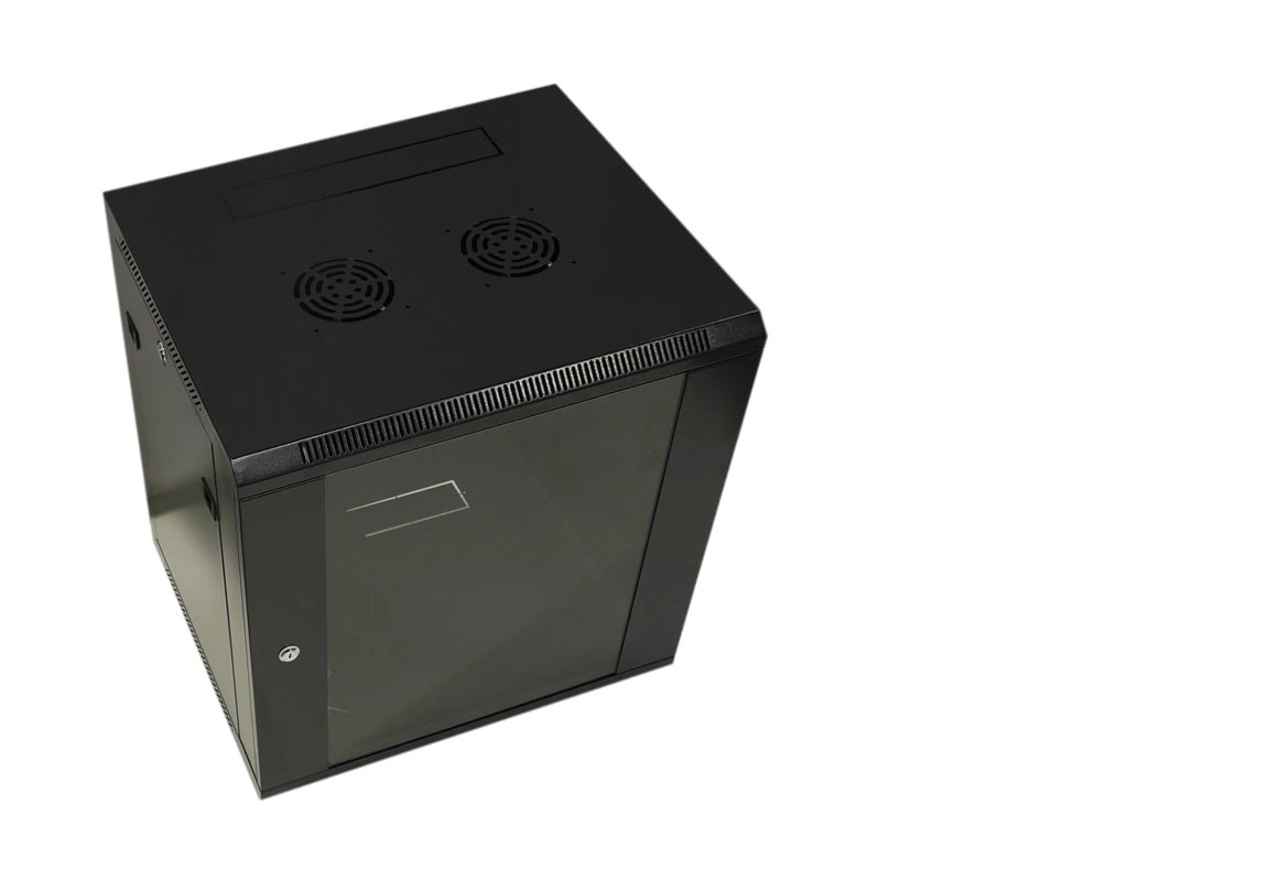 Midas Gold 613-08716u 600x450mm Wall Cabinet - Glass Door - Black