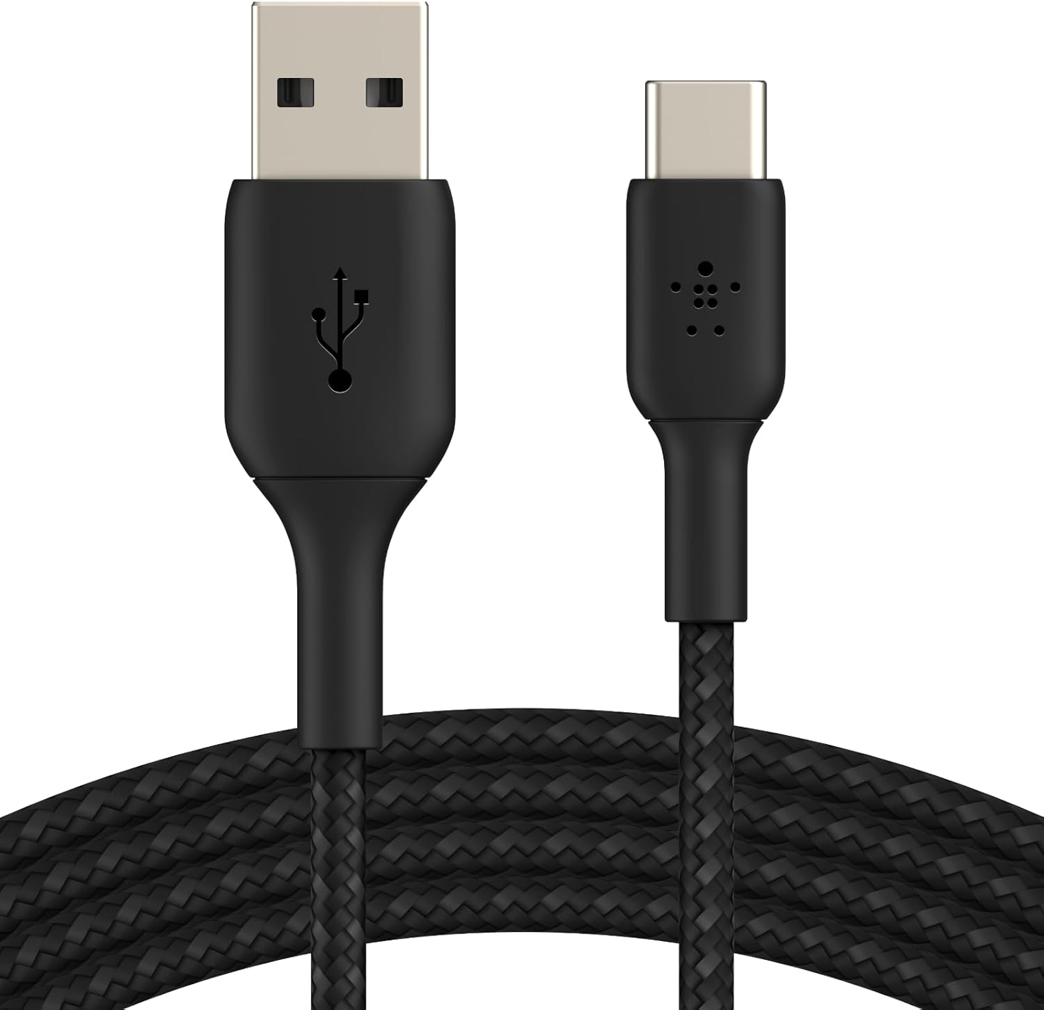 BoostCharge USB-C to USB-C Charger Cable 100W Double Braided Nylon for iPhone 16, MacBook Galaxy