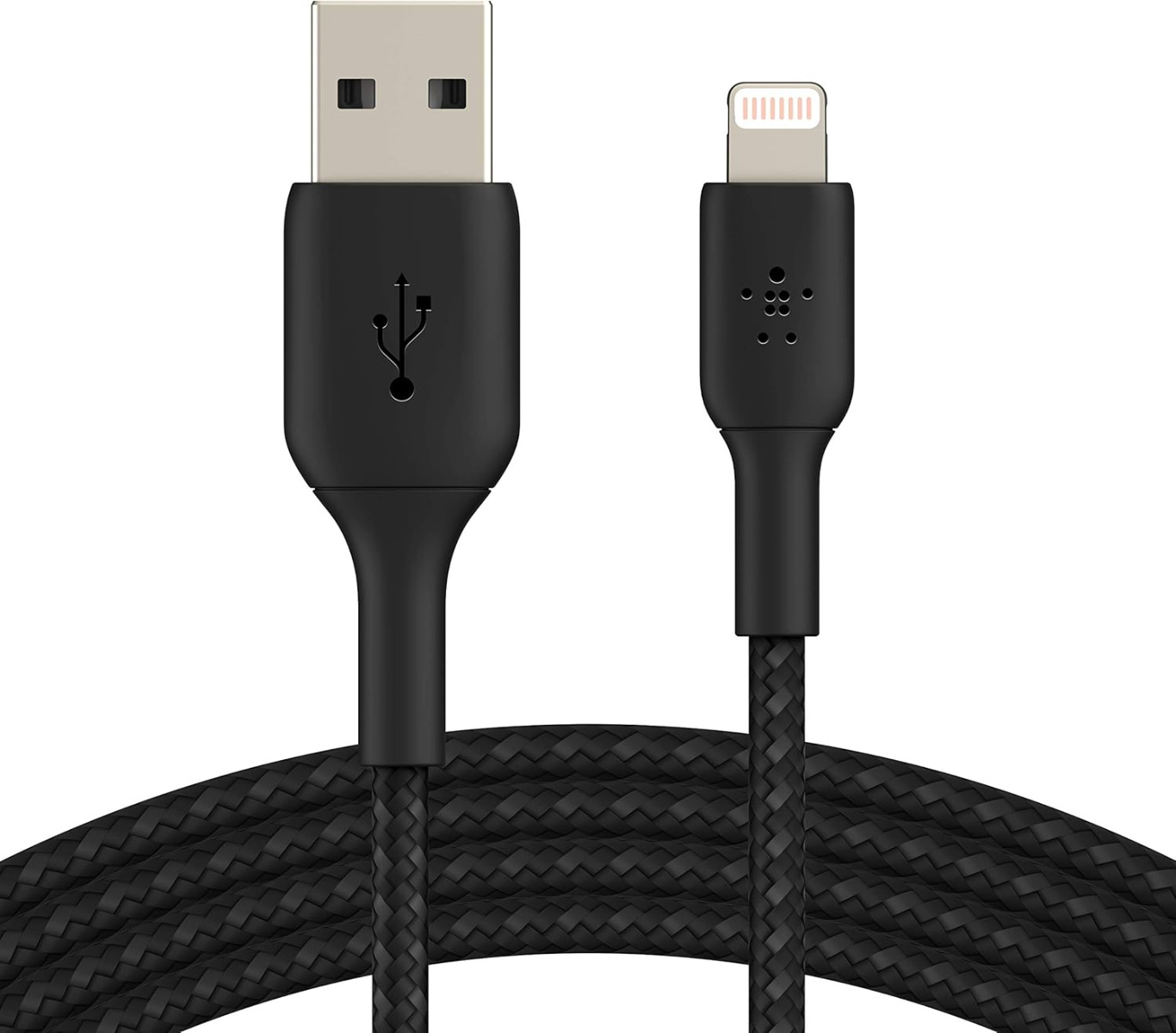 Belkin BoostCharge Pro Braided Lightning to USB-A Cable for iPhone, iPad, AirPods MFi-Certified 3m