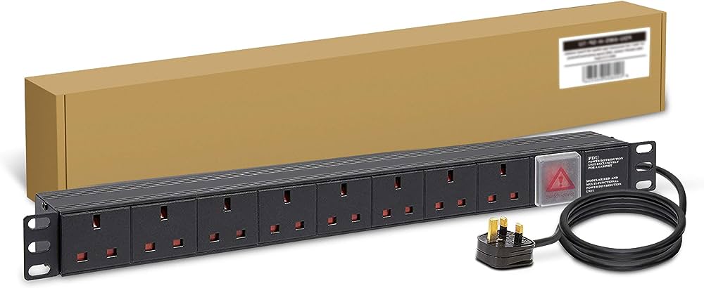 Midas Gold PDU 8 Way Switched UK Data Cabinet Power unit