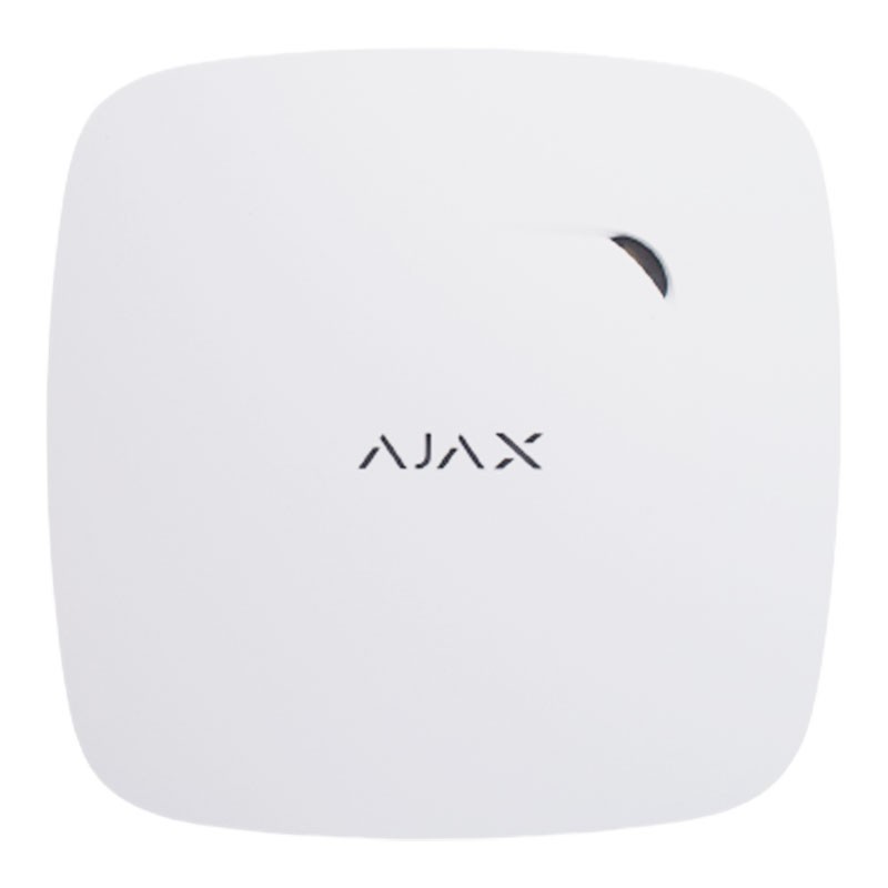 Wireless fire detector with temperature sensor