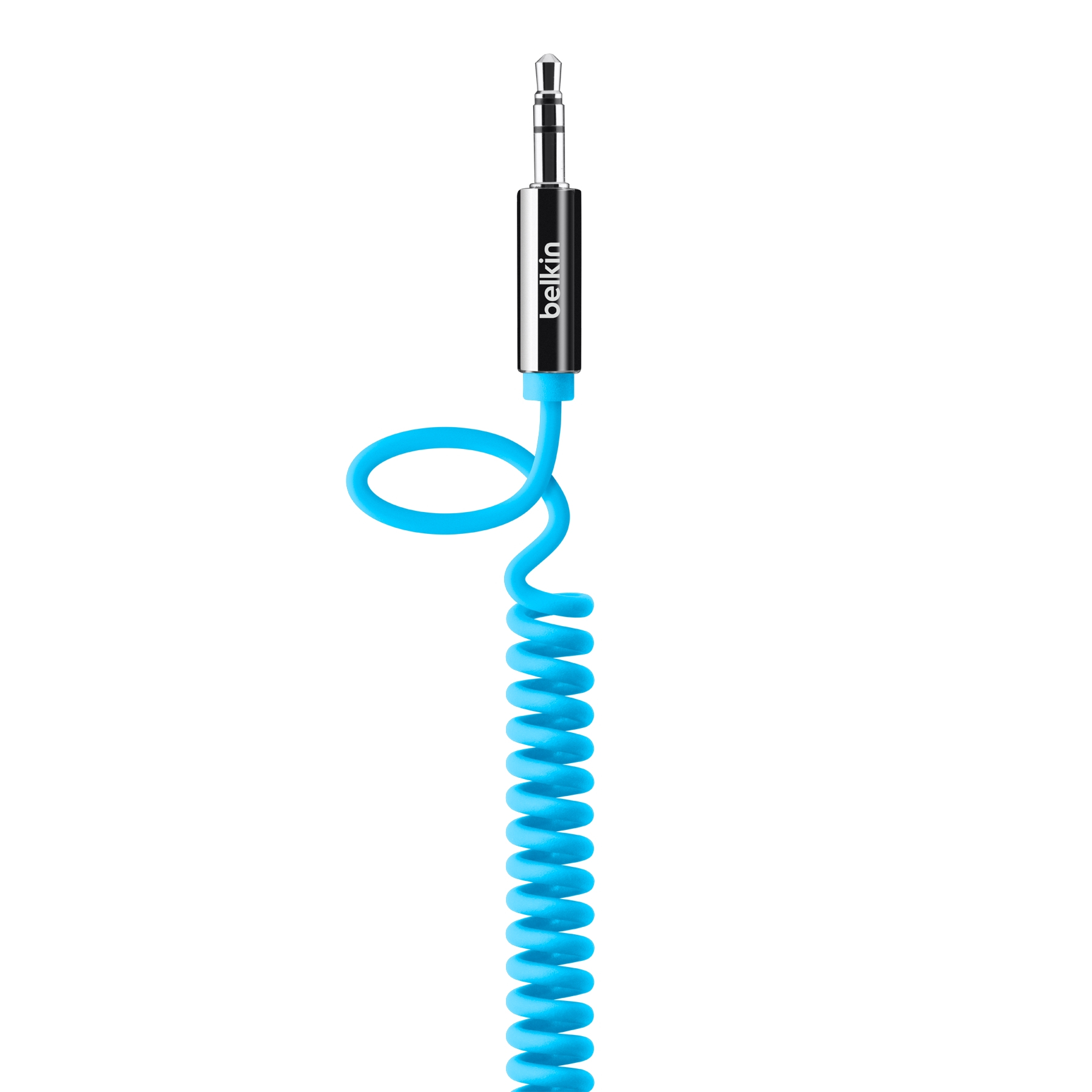 Belkin MixIt Colour Range 1.8m Coiled AUX Cable-Blue