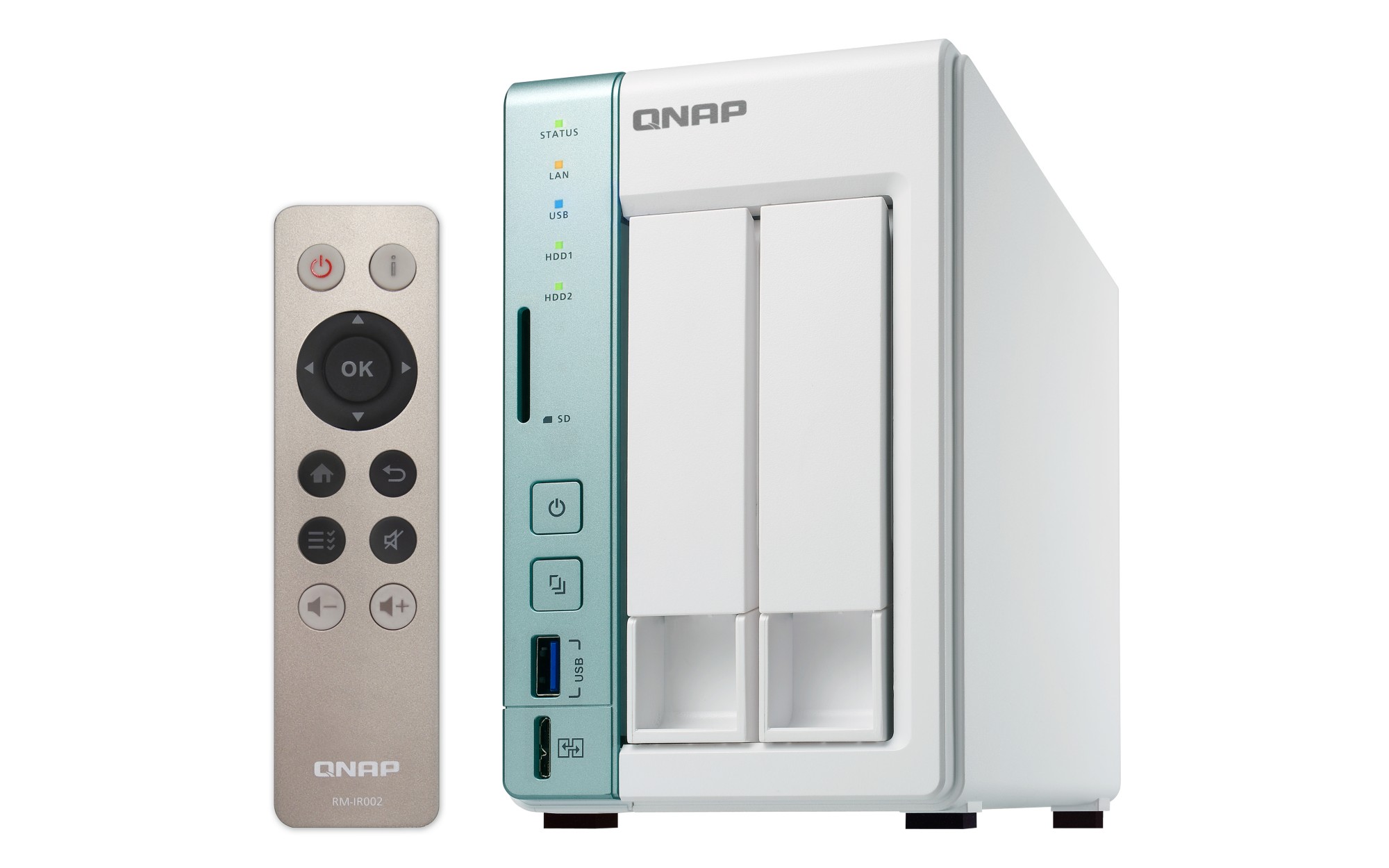 QNAP TS-251A-2G 8TB (2 x 4TB SGT-IW) 2 Bay Desktop NAS with 2GB RAM