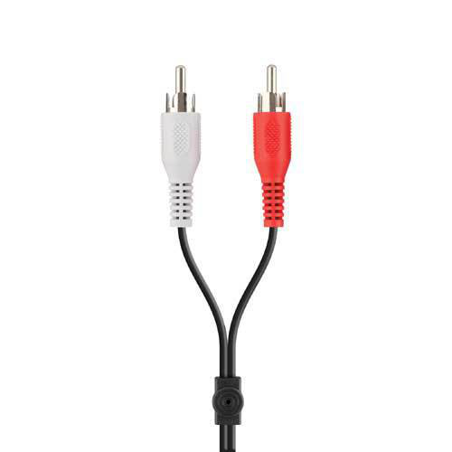 Belkin Portable Y 5m audio cable 3.5mm RCA Black