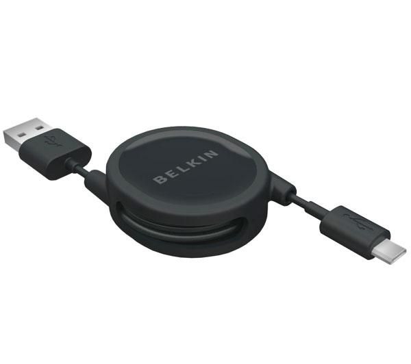 Belkin F3U151CW2.6-MOB USB cable 0.8 m USB A Micro-USB B Black