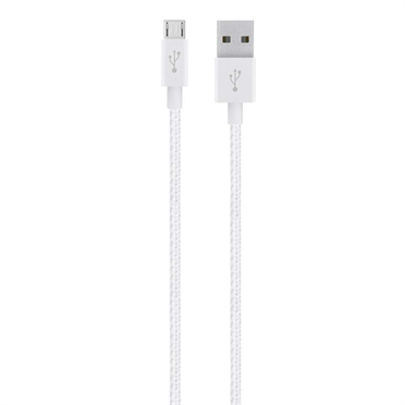 Belkin MIXIT?™ Metallic Micro-USB to USB Cable - White