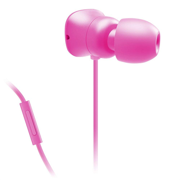 Belkin PureAV 002 Noise Isolating in Ear Headphones with Microphone Remote - Pink