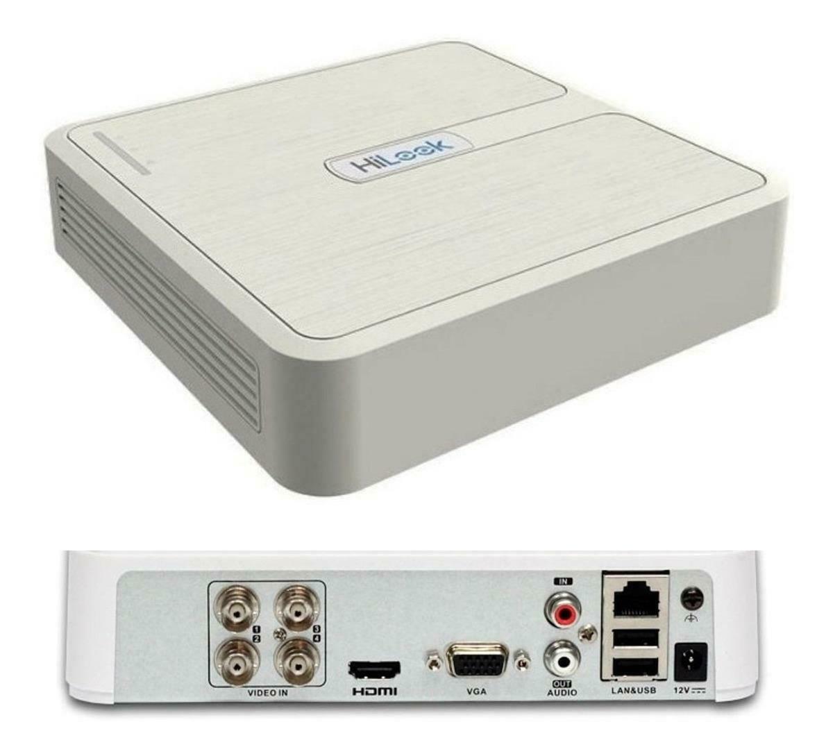 HiLook By Hikvision DVR-104G-K1(S) 4 Channel DVR Digital Video Recorder HD 2MP 1080P TVI/AHD/CVI/CVBS - White