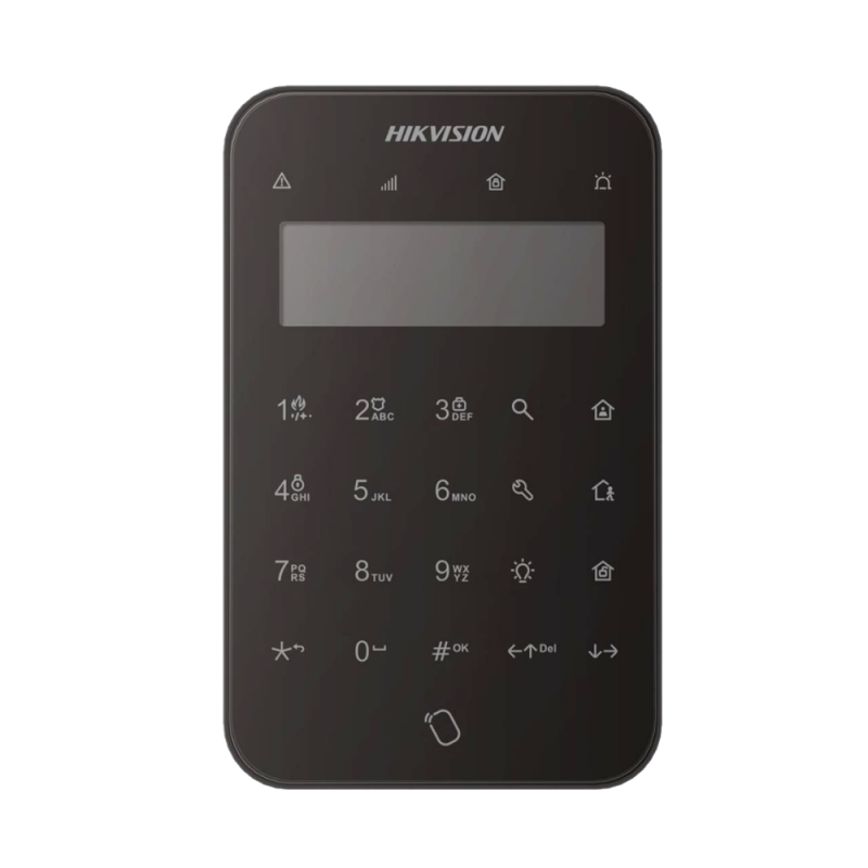 AXPRO DS-PK1-LT-WE Wireless LCD Keypad Black 