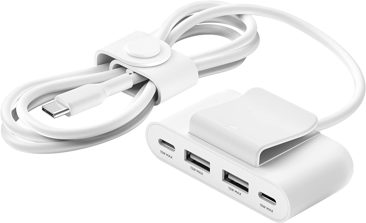 Belkin 4-Port USB Power Extender with built in 2m Cable, Fast Charging for iPhone and  Samsung