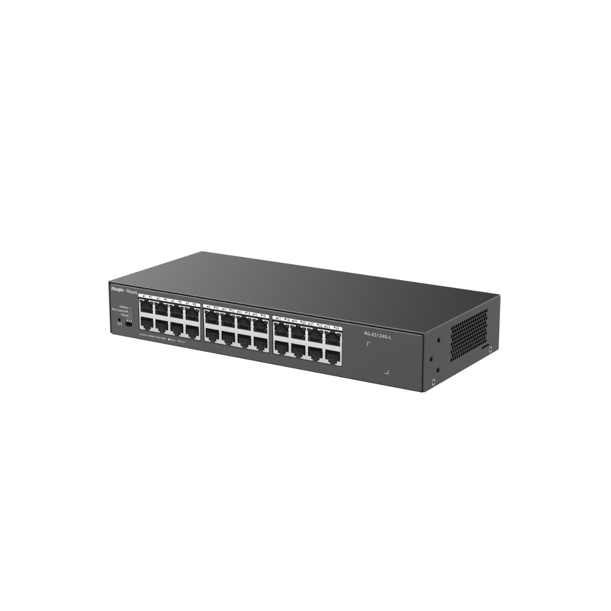 Ruijie Reyee RG-ES124G-L, 24-Port 10/100/1000 Mbps Unmanaged Non-PoE Switch -New