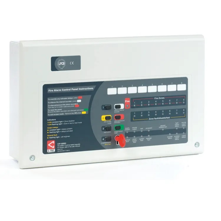 C-TEC CFP 8 Zone Standard Conventional Fire Alarm Panel CFP708-4