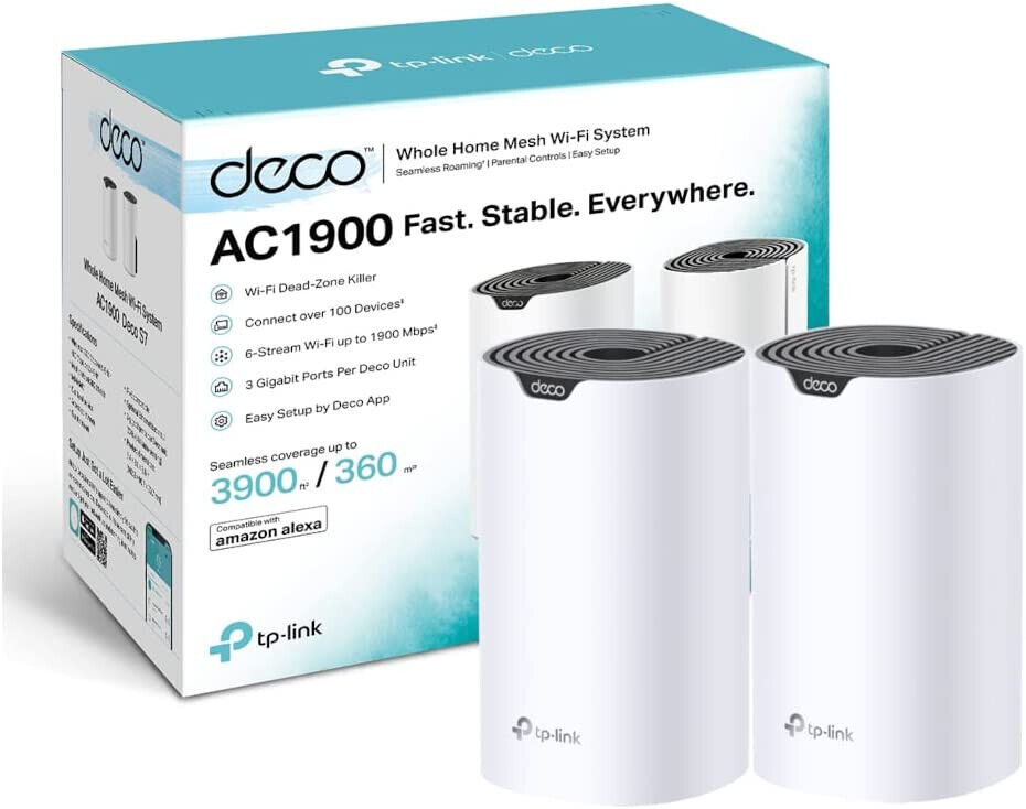 TP-Link Deco S7(2-Pack) AC1900 Home Mesh Wi-Fi System