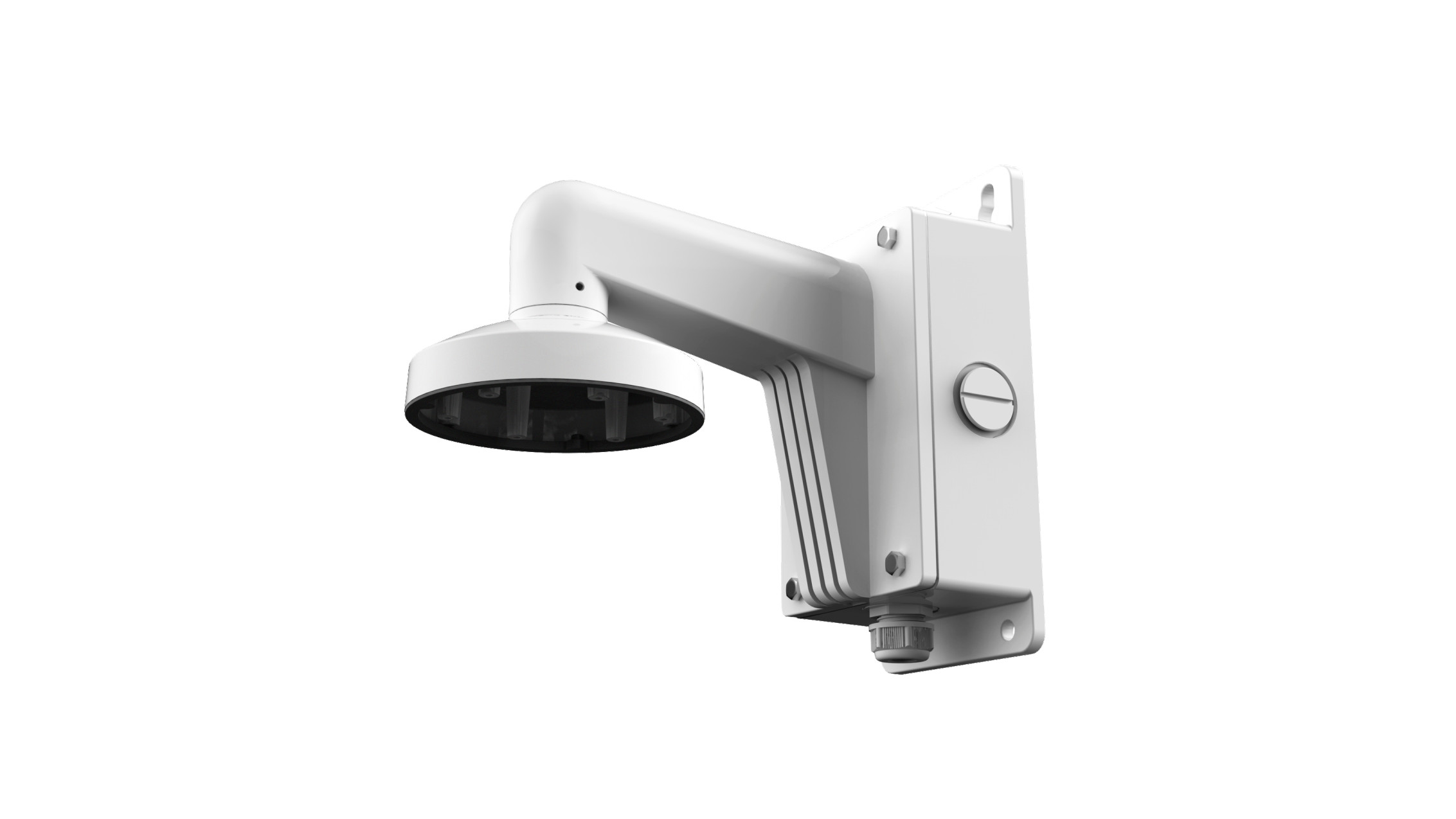 Hikvision DS-1273ZJ-140B Outdoor Wall Mount Bracket w/ Junction Box for Dome IP Cameras