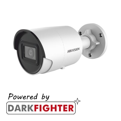 Hikvision DS-2CD2086G2-IU(2.8mm)(C) AcuSense 8MP fixed lens Darkfighter bullet camera with IR & built in mic