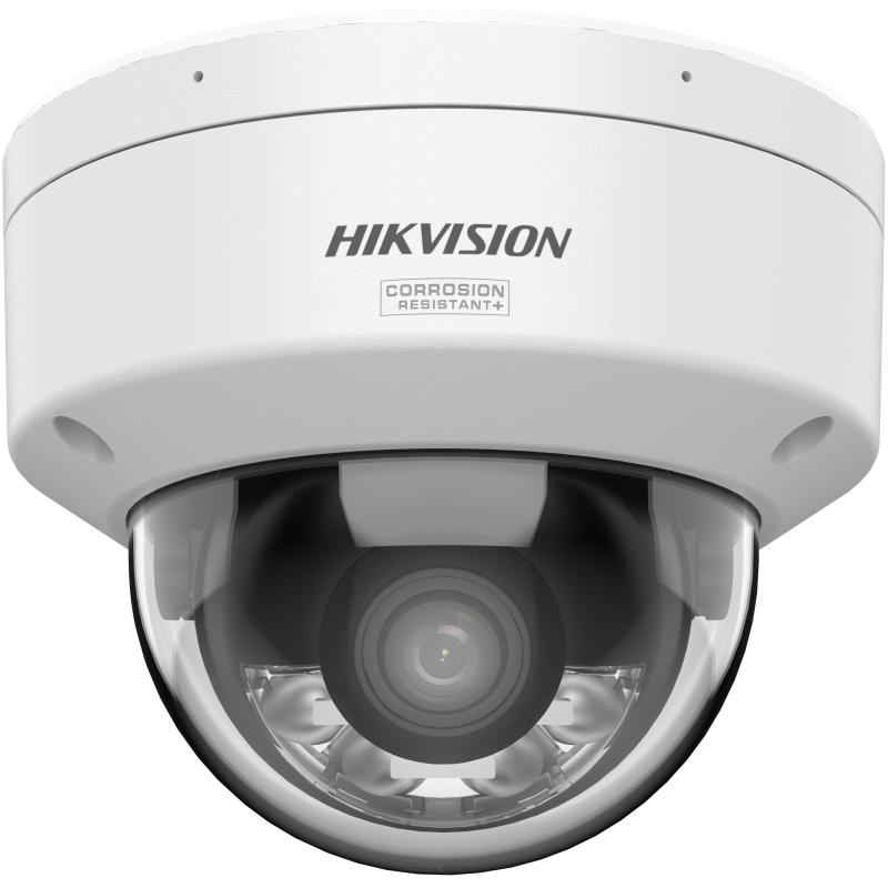 Hikvision 4 MP Smart Hybrid Light with ColorVu Fixed Dome Network Camera 4mm- White