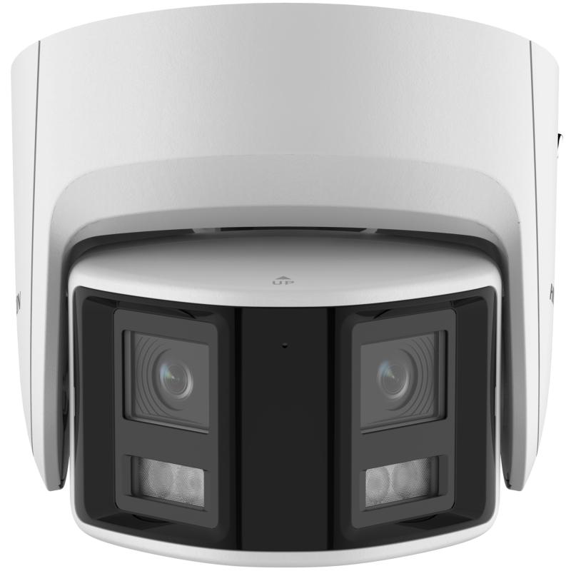 Hikvision MP Panoramic AcuSense Fixed Turret Network Camera -White