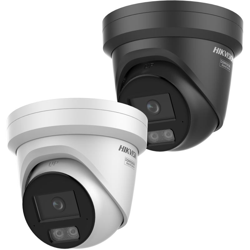 Hikvision 8 MP Smart Hybrid Light with ColorVu Fixed Turret Network Camera 2.8mm -DS-2CD2387G3-LI2UY(2.8mm) Black