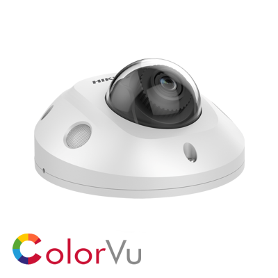 Hikvision DS-2CD2547G2-LS(2.8mm) 4 MP ColorVu Fixed mini Dome Network Camera-White