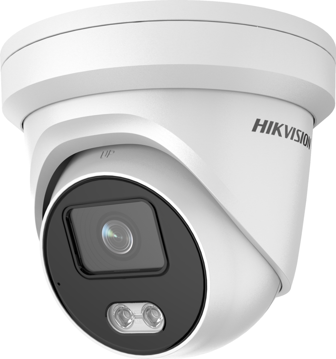 Hikvision AcuSense 4MP fixed lens ColorVu turret camera with audio