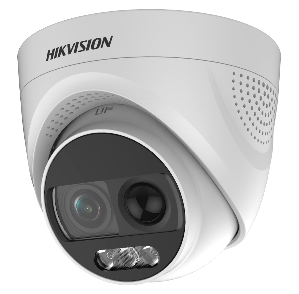 Hikvision 8MP fixed lens ColorVu PIR siren turret camera 20m IR - White 