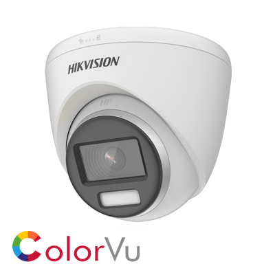Hikvision 3K fixed lens ColorVu PoC turret camera -White 
