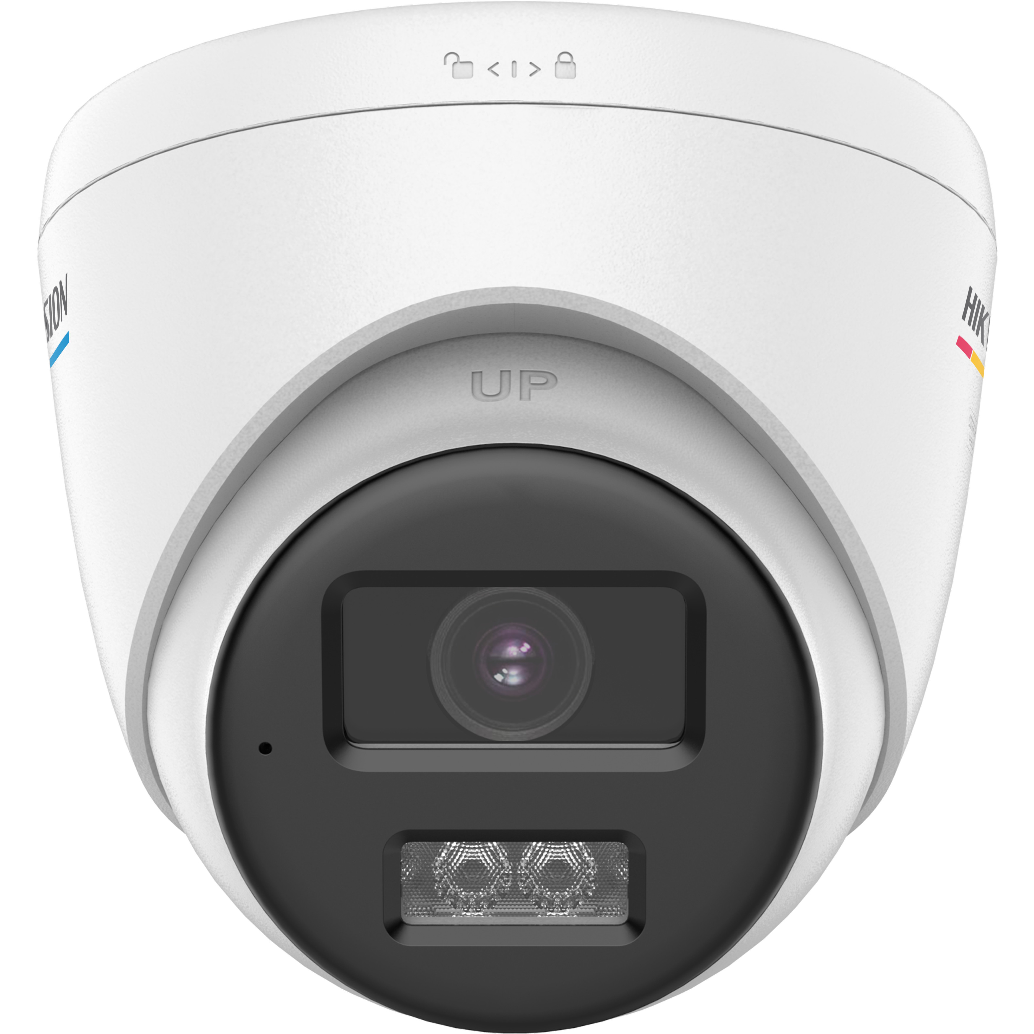 Hikvision 4K Smart Hybrid ColorVu 3.6mm PoC Turret Analogue Camera With Built-in mic  -White