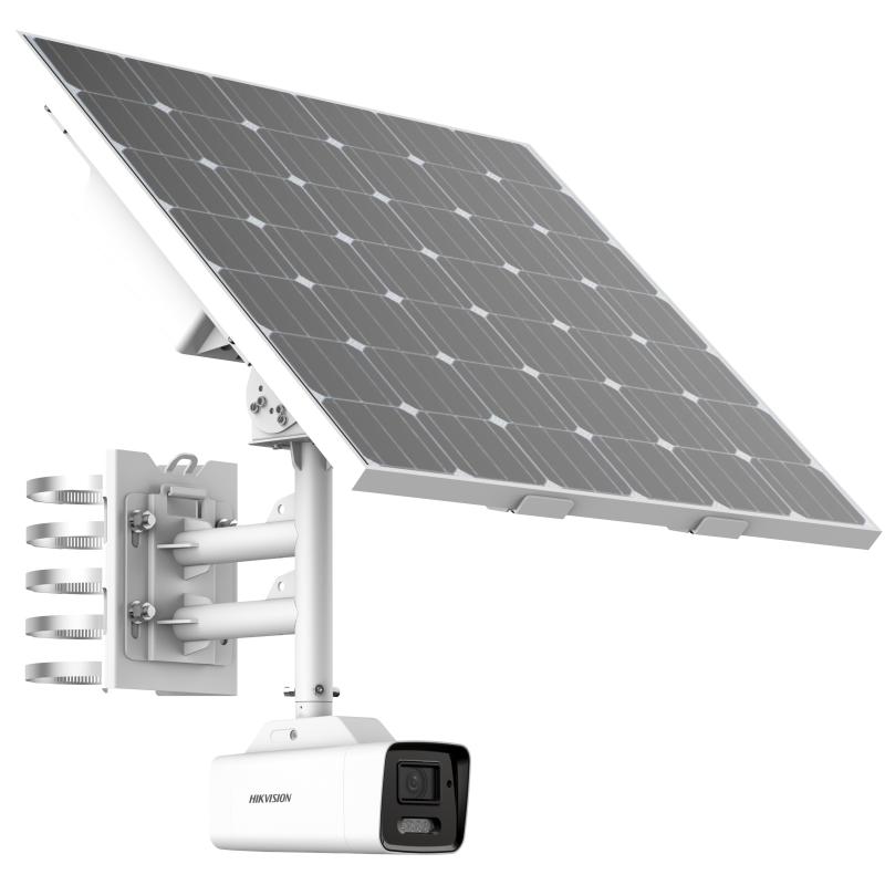  Hikvision 4 MP Motorized Varifocal Bullet Solar 4G Camera Kit