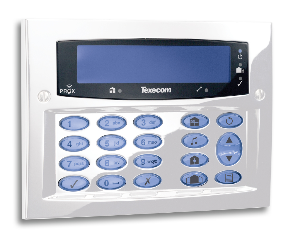 Texecom DBD-0171 Premier Elite SMK Diamond White Keypad Surface Mounted 