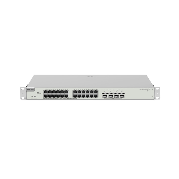 Ruijie Reyee RG-NBS5200-24GT4XS-P-V2, 24-port Gigabit Layer 3 PoE Switch, 4 SFP+ Uplink