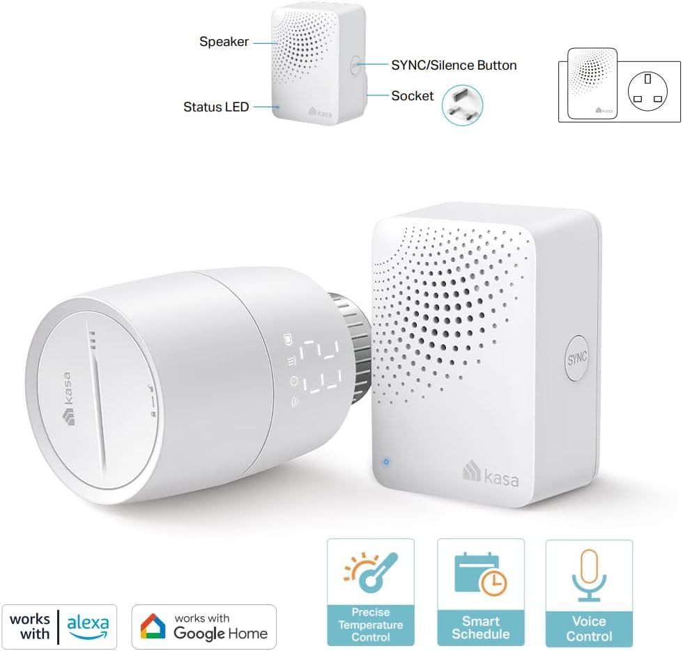 TP-Link Kasa Smart Thermostatic Radiator Valve Starter Kit 
