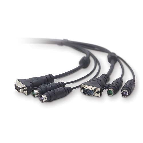 Belkin OmniView All-In-One Universal Kit 6Ft. KVM cable 1.8 m Black