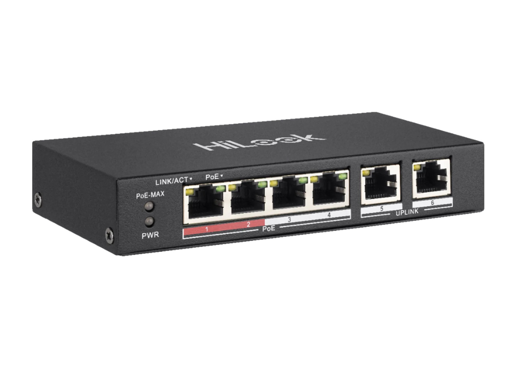HiLook NS-0106P-35 4 Port Fast Ethernet Unmanaged POE Switch 250m 