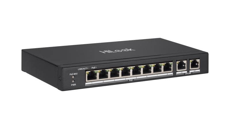 HiLook NS-0310P-60 8 Port PoE 10/100 Network Switch With 2 × Gigabit Port 