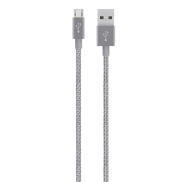 Belkin MIXIT?™ Metallic Micro-USB to USB Cable - Grey