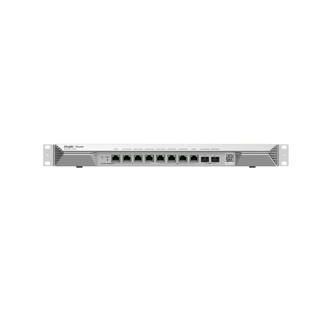 Ruijie 10-Port Multi-Gigabit Cloud Managed Router with 4 x 2.5G Ports and 2 x SFP+ Ports
