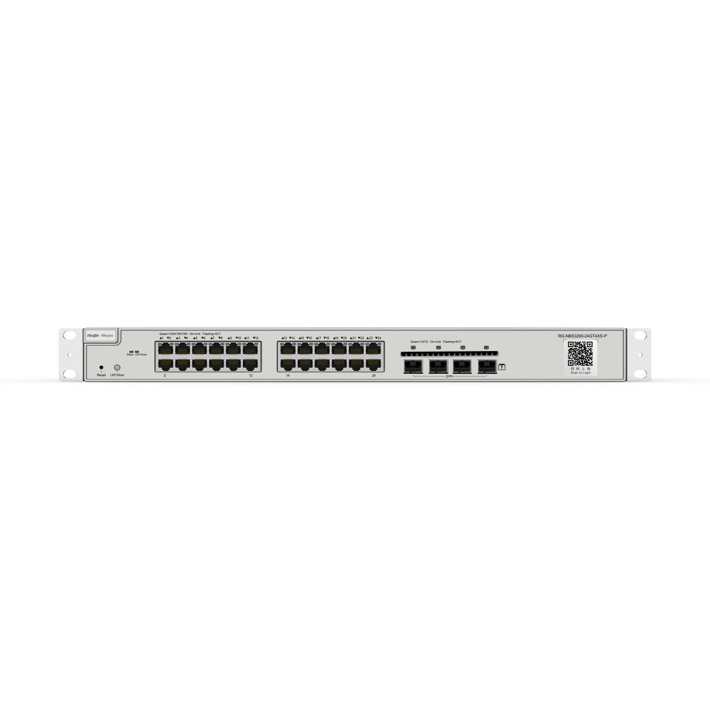 Ruijie Reyee RG-NBS3200-24GT4XS-P, 24-Port Gigabit Layer 2 Cloud Managed PoE Switch, 4 * 10G Uplink