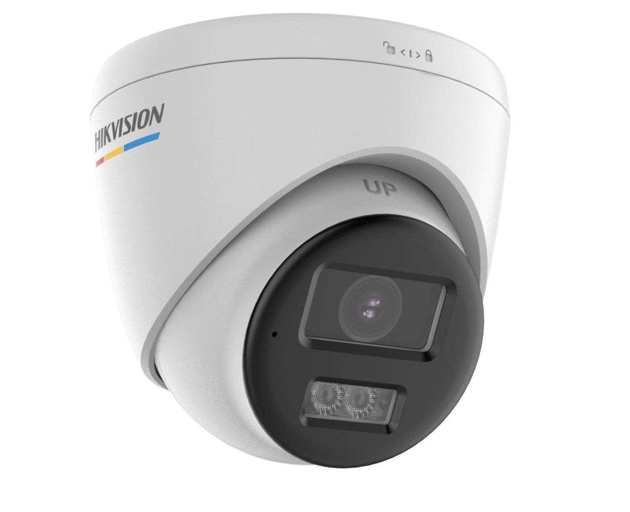 Hikvision 4K Smart Hybrid ColorVu 2.8mm PoC Turret Analogue Camera With Built-in mic  -White 
